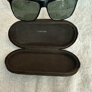 Tom Ford Black Sunglasses Travel Case with Soft Lining